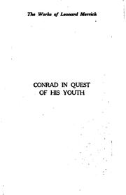 Cover of: Conrad in quest of his youth | Merrick, Leonard