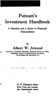 Cover of: Putnam's investment handbook: a stimulus and a guide to financial independence