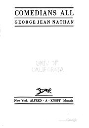 Cover of Comedians all