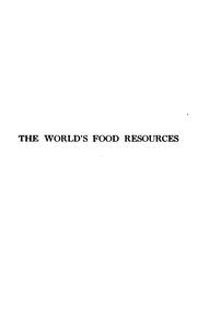 Cover of: The world's food resources