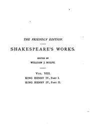 Cover of: Shakespeare's works. by William Shakespeare