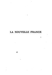 Cover of: La nouvelle France