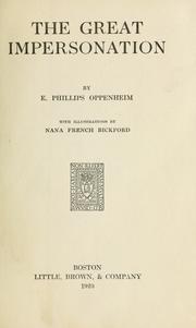 Cover of: The great impersonation by Edward Phillips Oppenheim