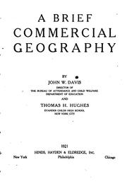 A brief commercial geography by John Walter Davis