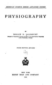 Cover of: Physiography