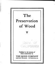 Cover of: The preservation of wood.