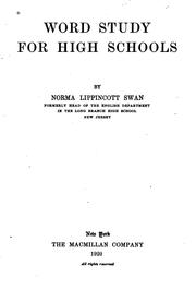 Cover of: Word study for high schools