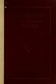 Cover of: California and other selected poems