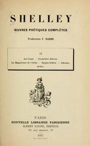 Cover of: Œuvres poétiques complètes de Shelley by Percy Bysshe Shelley