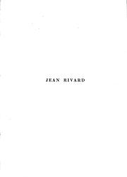 Cover of: Jean Rivard
