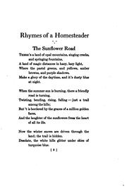 Cover of: Rhymes of a homesteader by Elliott C. Lincoln