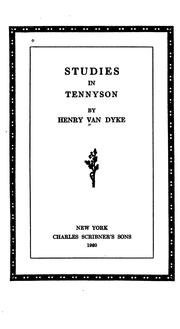 Cover of: Studies in Tennyson by Henry van Dyke