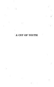 Cover of: A cry of youth