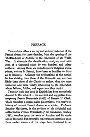 The contemporary drama of France by Frank Wadleigh Chandler