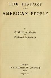 Cover of: The history of the American people