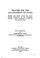 Cover of: Treaties for the advancement of peace between the United States and other powers negotiated by the Honourable William J. Bryan, secretary of state of the United States