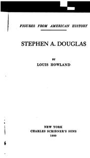 Cover of: Stephen A. Douglas