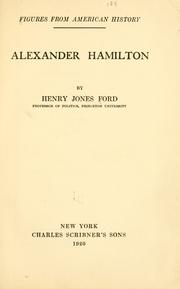 Cover of: Alexander Hamilton