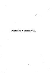 Poems by a little girl by Hilda Conkling