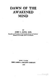 Cover of: Dawn of the awakened mind