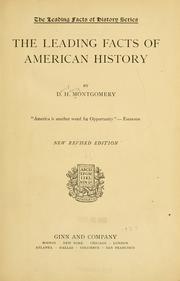 The leading facts of American history by David Henry Montgomery