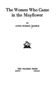 Cover of: The women who came in the Mayflower