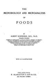 Cover of: The microbiology and microanalysis of foods