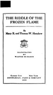 Cover of: The riddle of the frozen flame