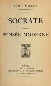 Cover of: Socrate et la pensée moderne.