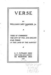 Cover of: Verse