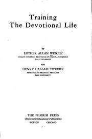 Cover of: Training the devotional life