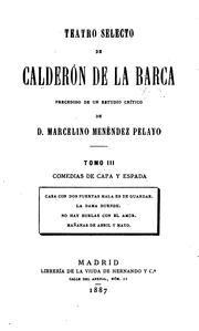 Teatro selecto de Calderón de la Barca by Pedro Calderón de la Barca