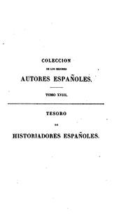Cover of: Tesoro de historiadores españoles ...