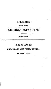 Cover of: Apuntes para una biblioteca de escritores expañoles contemporáneos en prosa y verso