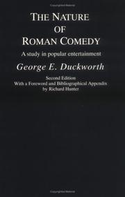 Cover of: The nature of Roman comedy by George Eckel Duckworth