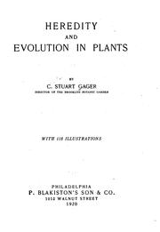 Cover of: Heredity and evolution in plants