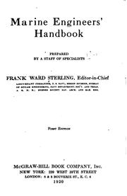 Cover of: Marine engineers' handbook