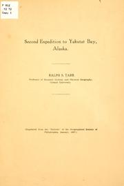 Cover of: Second expedition to Yakutat Bay, Alaska. by Ralph S. Tarr