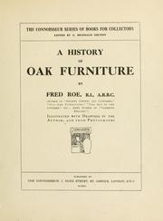 A history of oak furniture by Fred Roe