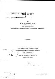 Cover of: The olive