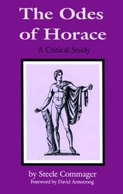 The Odes of Horace by Steele Commager
