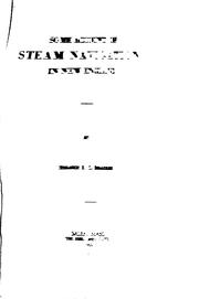 Cover of: Some account of steam navigation in New England