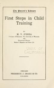 Cover of: First steps in child training