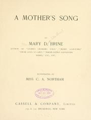 Cover of: A mother's song by Mary D. Brine