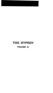 Cover of: The hyphen