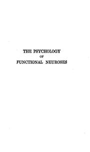Cover of: The psychology of functional neuroses by Harry L. Hollingworth