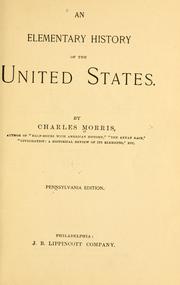 Cover of: An elementary history of the United States by Charles Morris