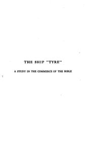 Cover of: The ship "Tyre" by Wilfred H. Schoff