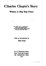 Cover of: Charles Chapin's story written in Sing Sing prison