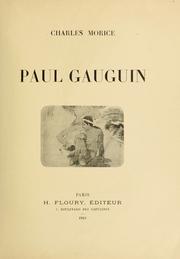 Cover of: Paul Gauguin. by Charles Morice